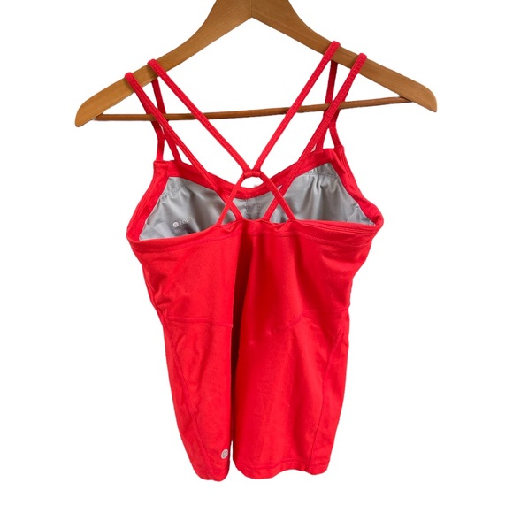Zella Bringing Strappy Back Red Work Out Tank Top Size Small - Picture 3 of 9